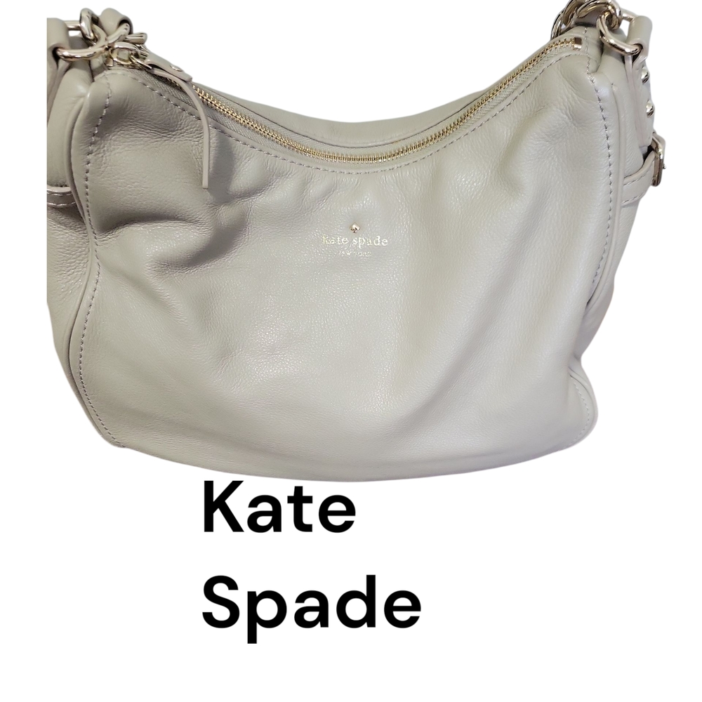 Kate Spade Tan Leather Slouchy Hobo Bag W/Dust Bag EUC🏖